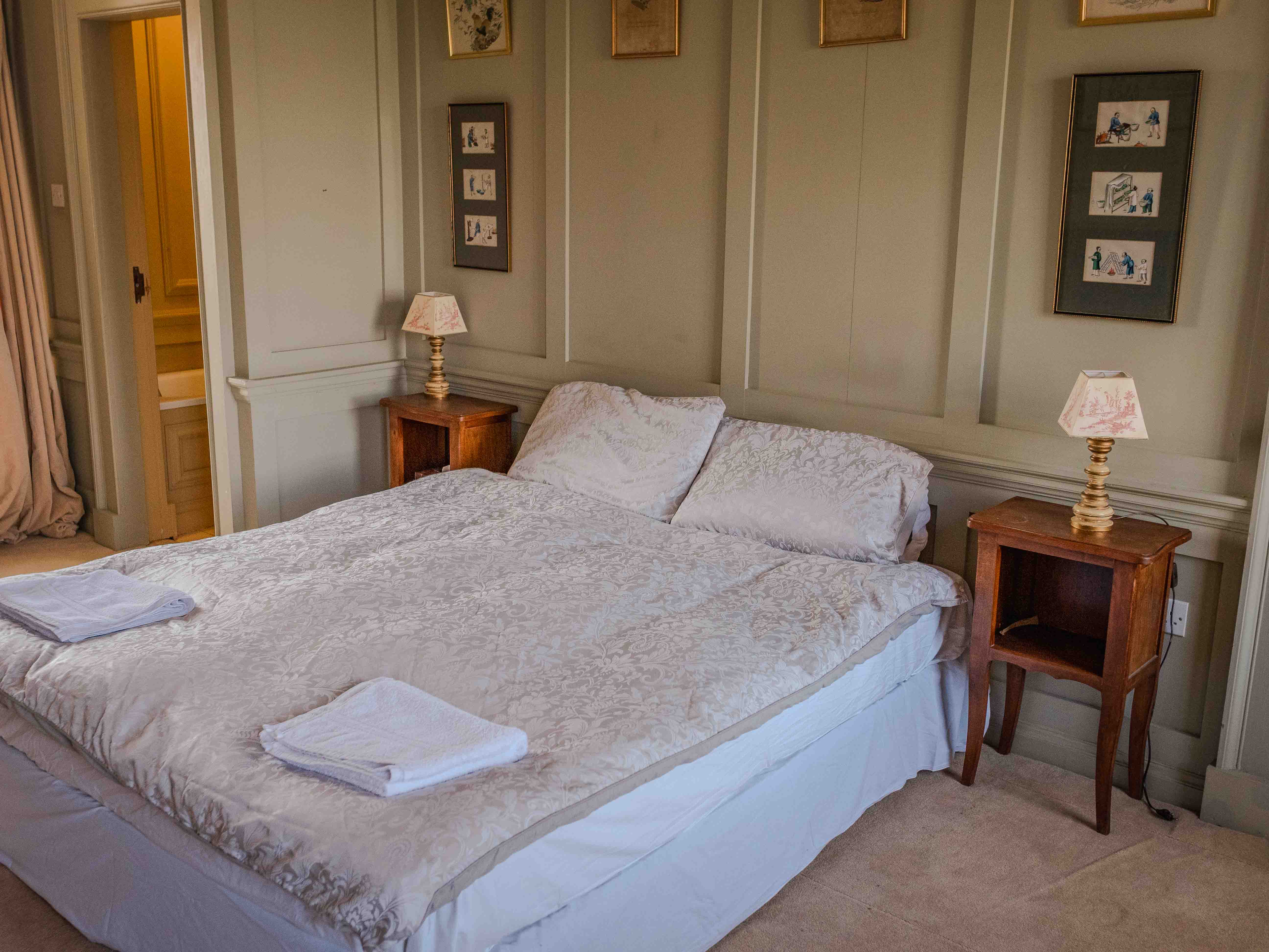 A period bedroom suite in the Georgian house at Ballinderry Park