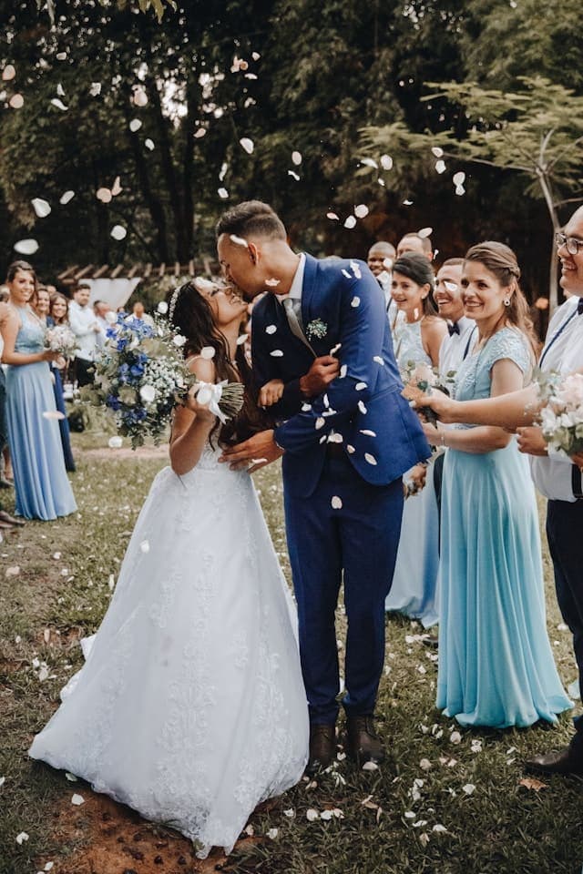 A wedding on the lawn at Ballinderry Park