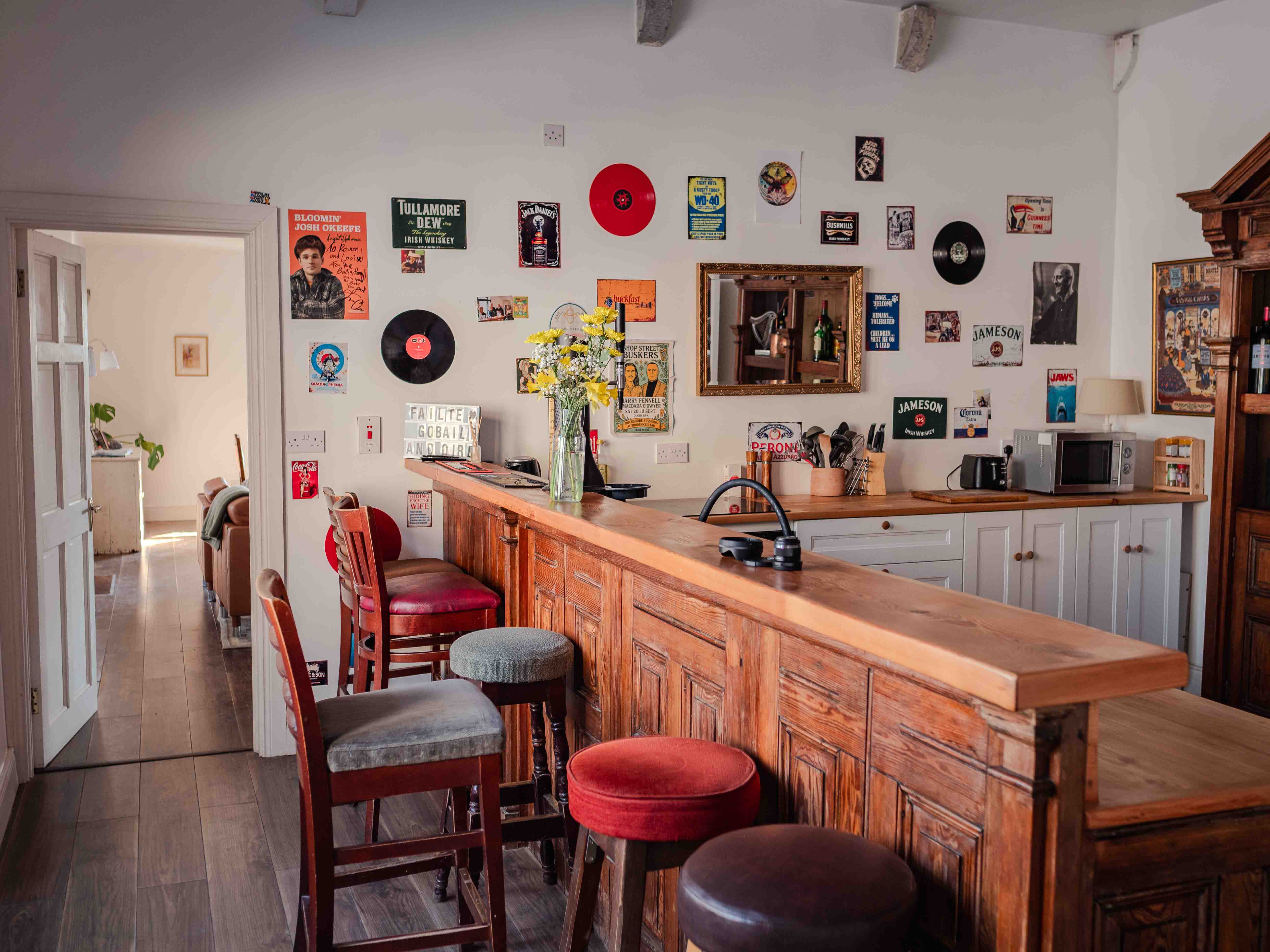 Coach house bar and kitchen
